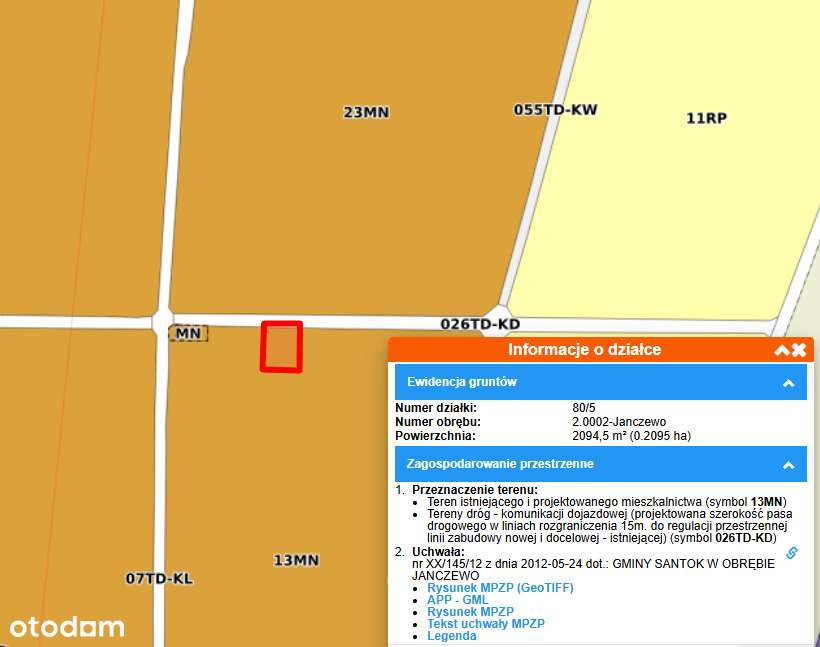 Janczewo 2095 m², DRUGA LINIA ZABUDOWY, BRAK HAŁASU ULICY.-3
