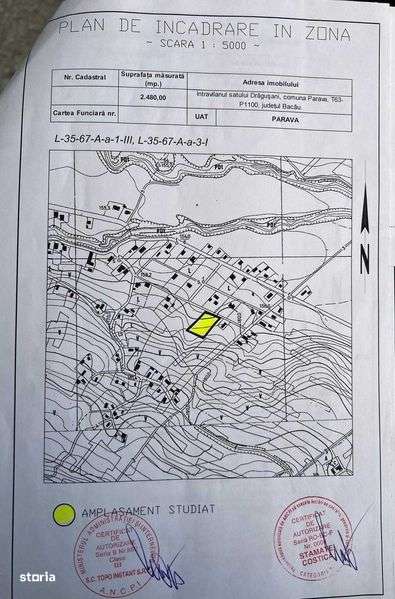 2480 mp, teren intravilan comuna Parava, sat Dragusani, judetul Bacau - Imagine principală: 4/4
