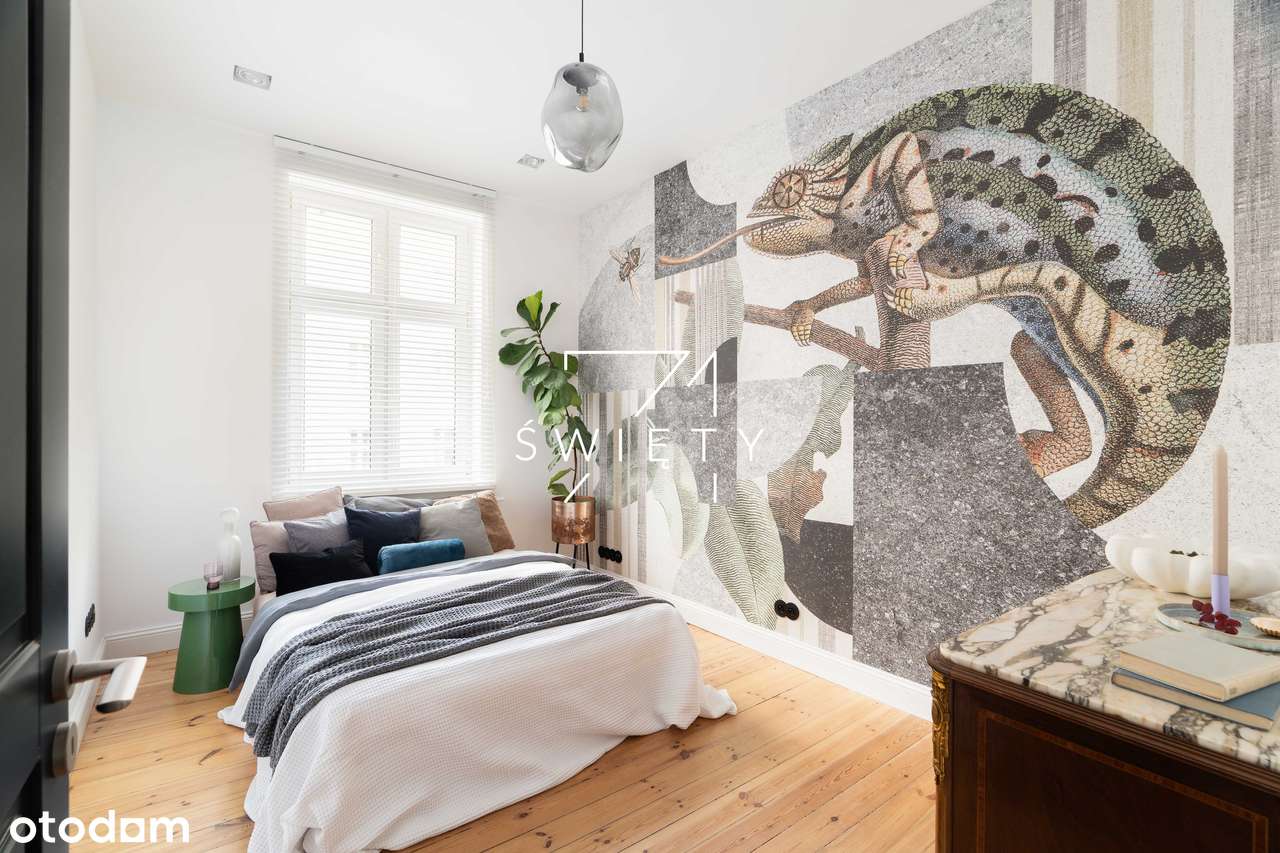 Designerskie 2 pokoje w kamienicy | Górna Wilda | Drewniana podłoga-5