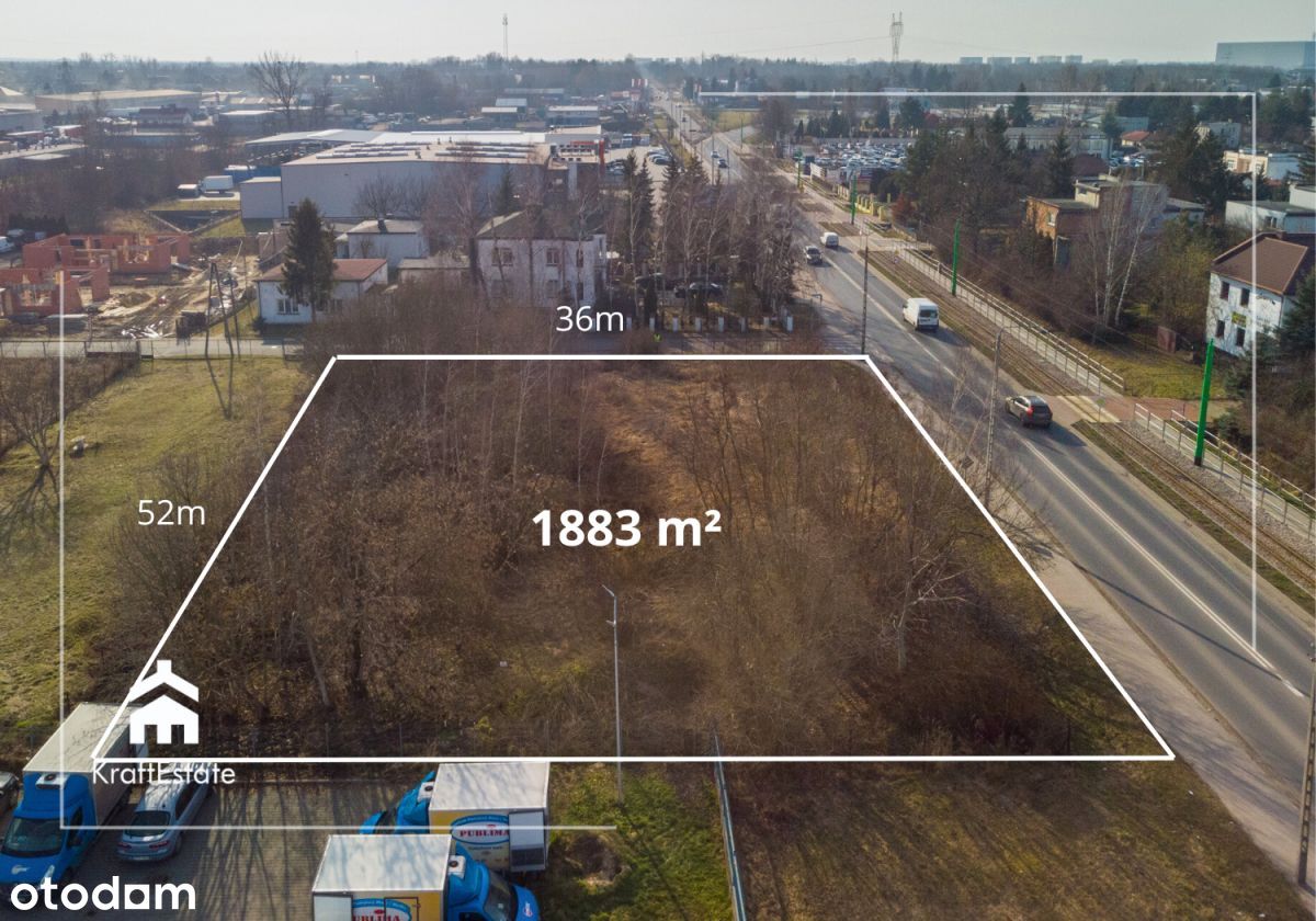 Działka inwestycyjna pod Sklep-Stacja kontroli poj - Pełny obrazek: 1/13