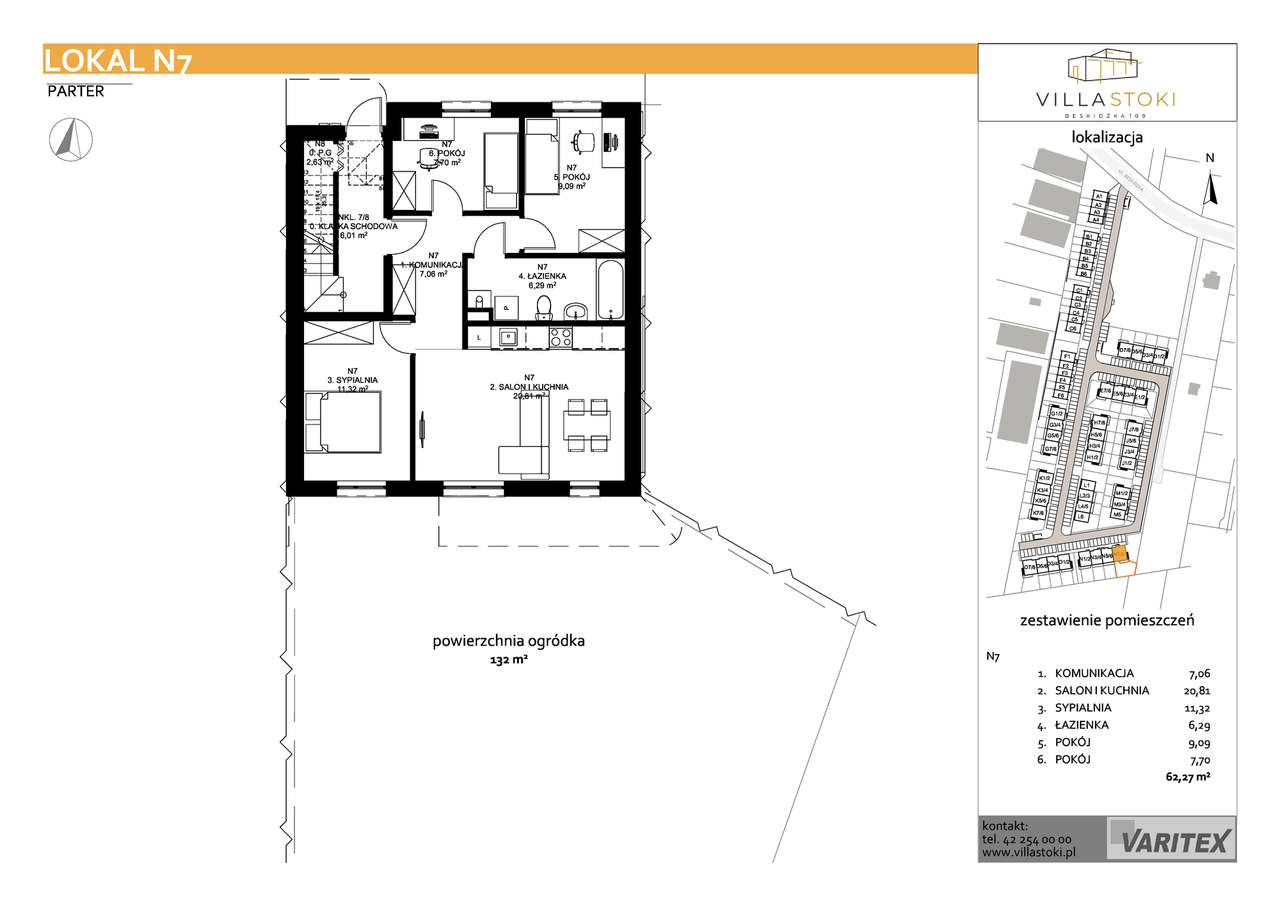 4-pokojowe mieszkanie 62m2 + ogródek Bezpośrednio - Pełny obrazek: 2/7
