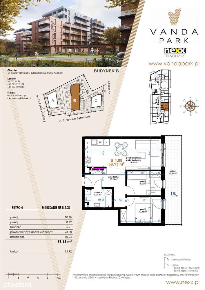 Vanda Park | mieszkanie 3-pok.| B.4.8 - Pełny obrazek: 2/9