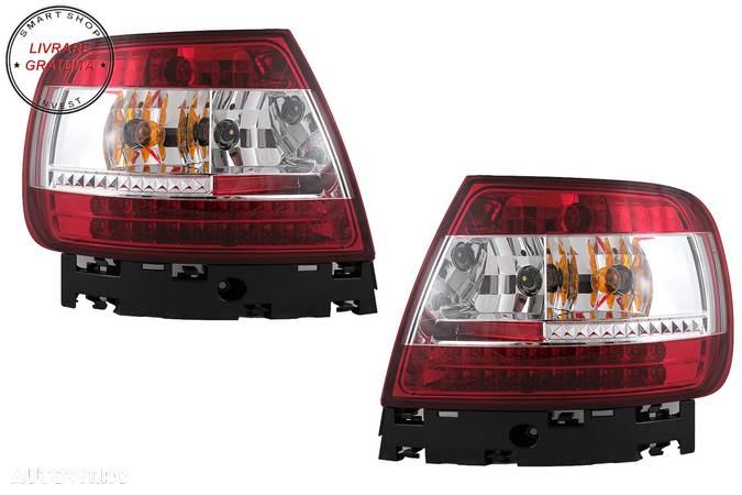 Stopuri LED Audi A4 B5 8D (1994-2000) Limousine Rosu Clar- livrare gratuita - 1