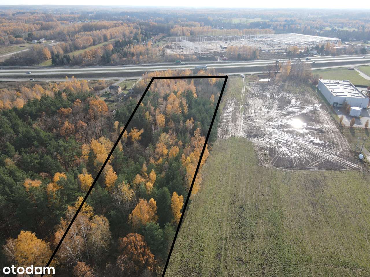 Działka PU przy drodze serwisowej trasy S8. Żabia Wola - Pełny obrazek: 3/8