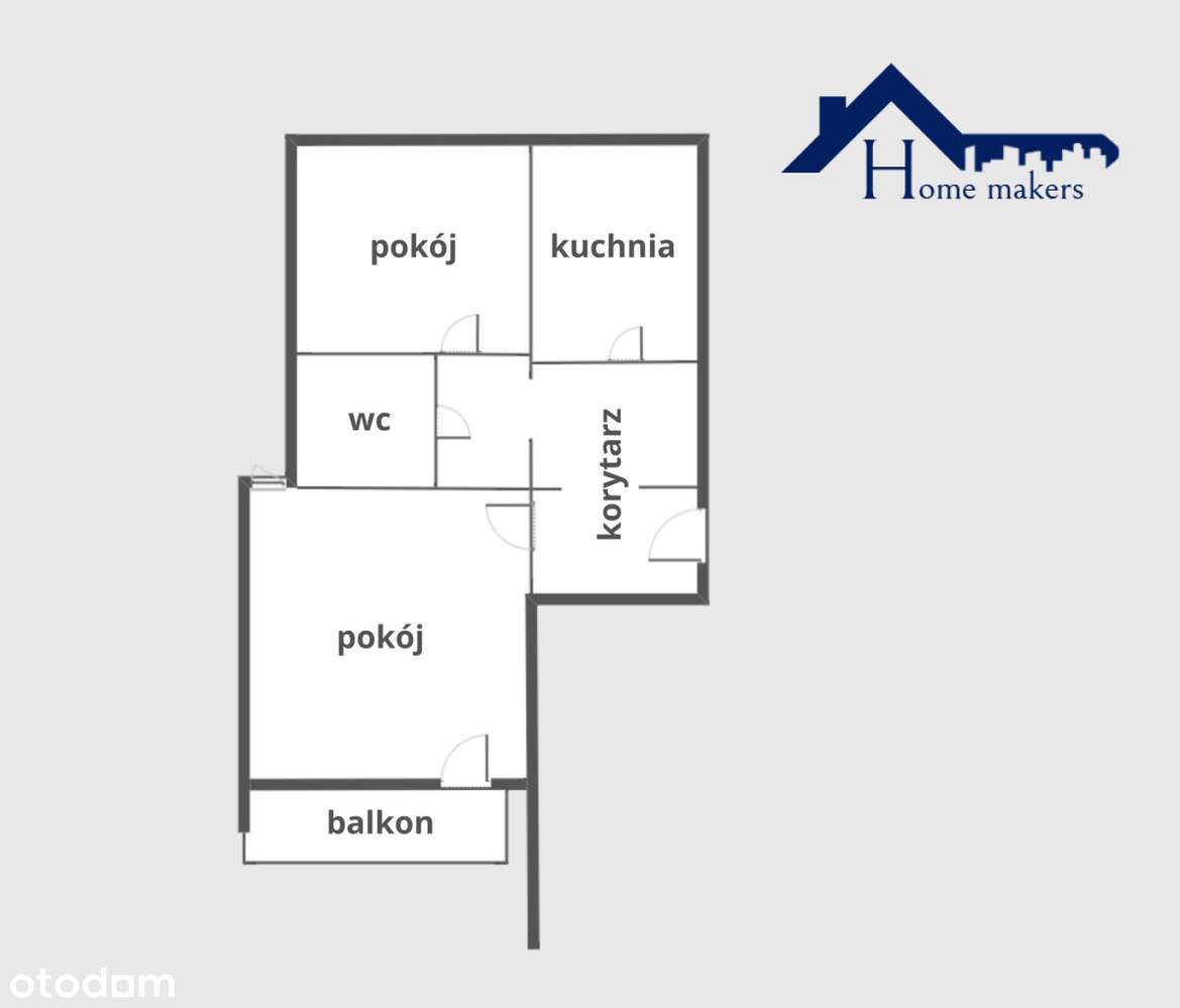 2 pokoje 54,8 m² | Balkon | Metro | Piwnica-19