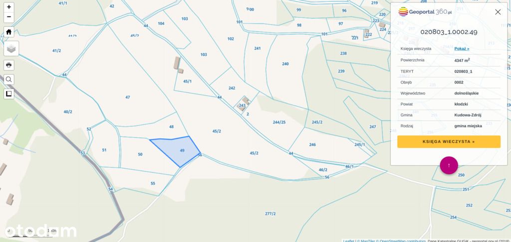 Działka inwestycyjna Kudowa Zdrój 4347 m²