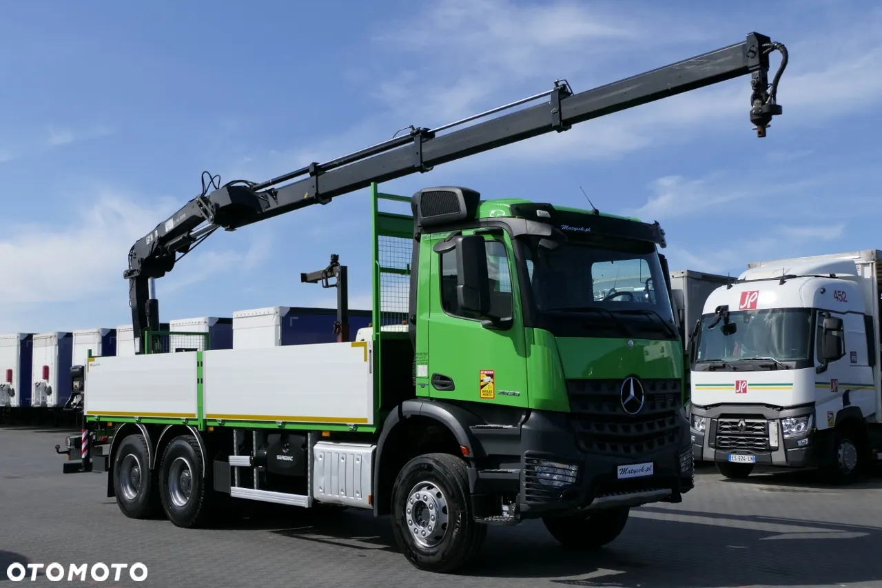 Mercedes-Benz AROCS 2636 / 6x4 / SKRZYNIOWY - 6,4 M /+ HDS HIAB 144 wysów: 10,4 M / EURO 6 / ROTATOR / - 8