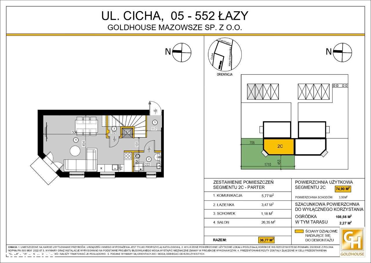Ogródek. Dwa miejsca parkingowe. Segment 2C - Pełny obrazek: 2/8