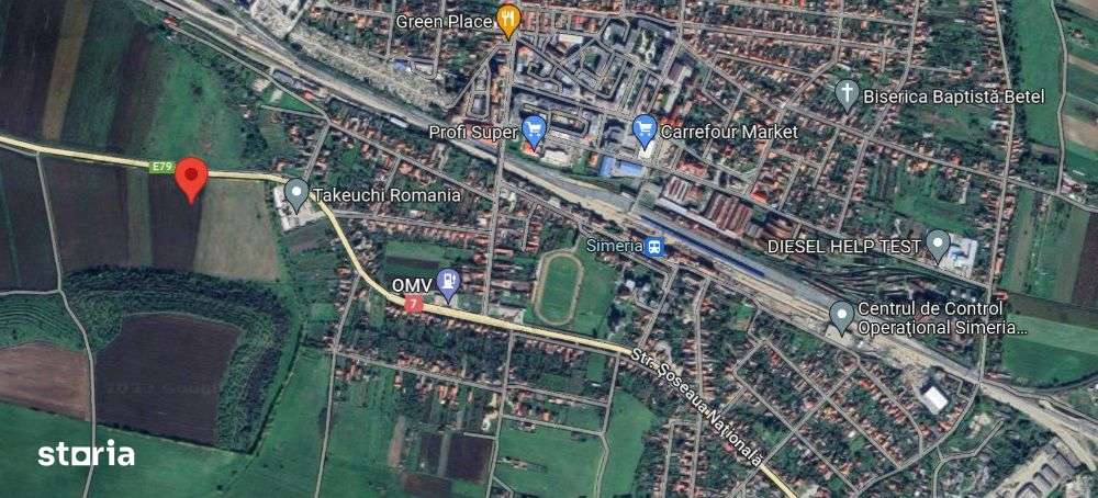 Santandrei - Hunedoara Teren Intravilan 11,800 mp- front in Dn 49 mp - Imagine principală: 2/2