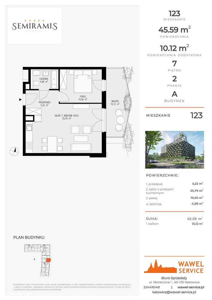 Semiramis | mieszkanie 2-pok. | 123 - Pełny obrazek: 2/7