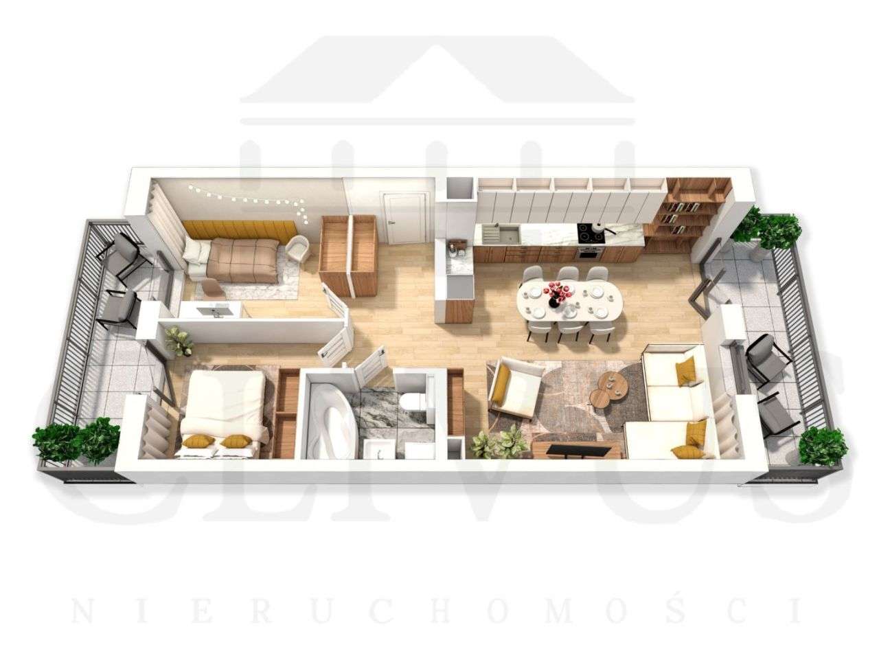 ❤️ Piękne - 2 balkony ! Piękny widok z mieszkania - Pełny obrazek: 1/17