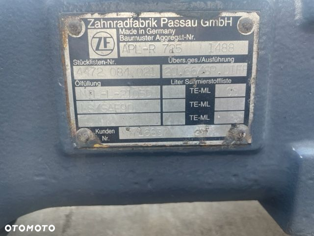 Most napędowy ZF APL-R 725 zwolnica zwrotnica Półoś obudowa mostu - 2