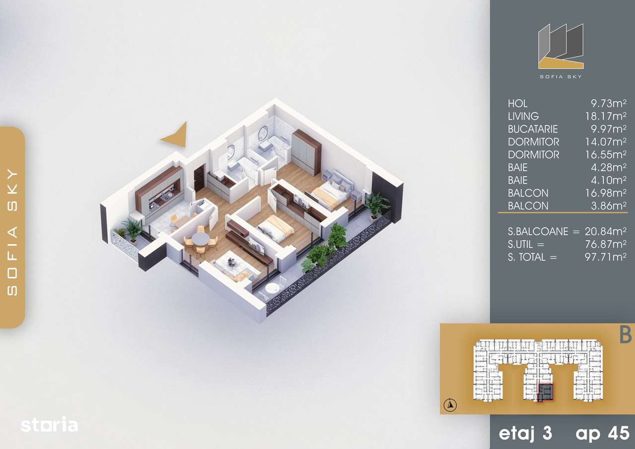 3 camere decomandat la 7 min M Nicolae Teclu finalizare rapida - Imagine principală: 2/10