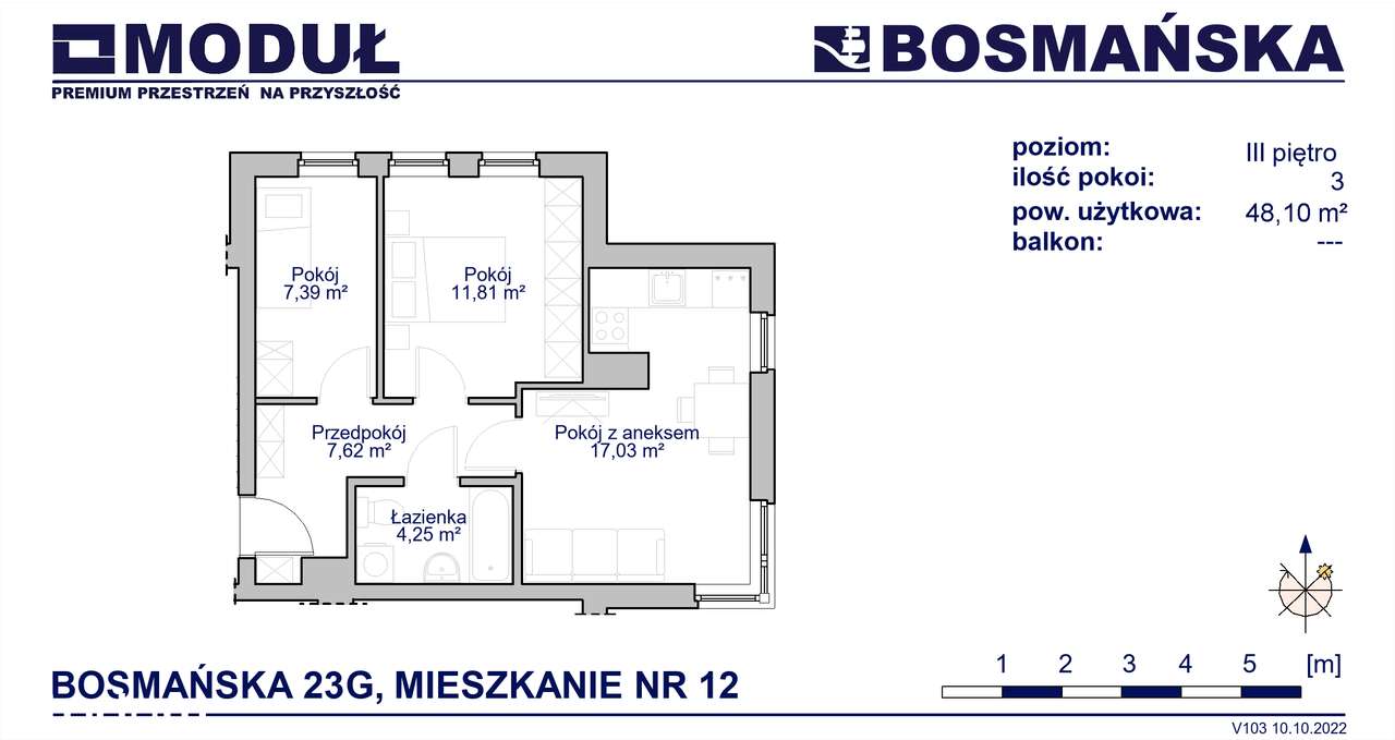 Przystań Bosmańska 3 pokojowe G12 - Pełny obrazek: 2/7