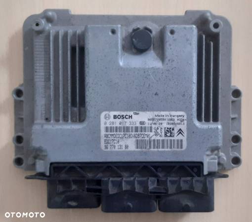 STEROWNIK ECU KOMPUTER PEUGEOT 207 0281017333 - 1