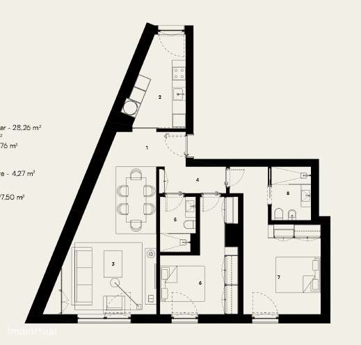 Luxuoso Apartamento T2 em Alcântara, Lisboa-5