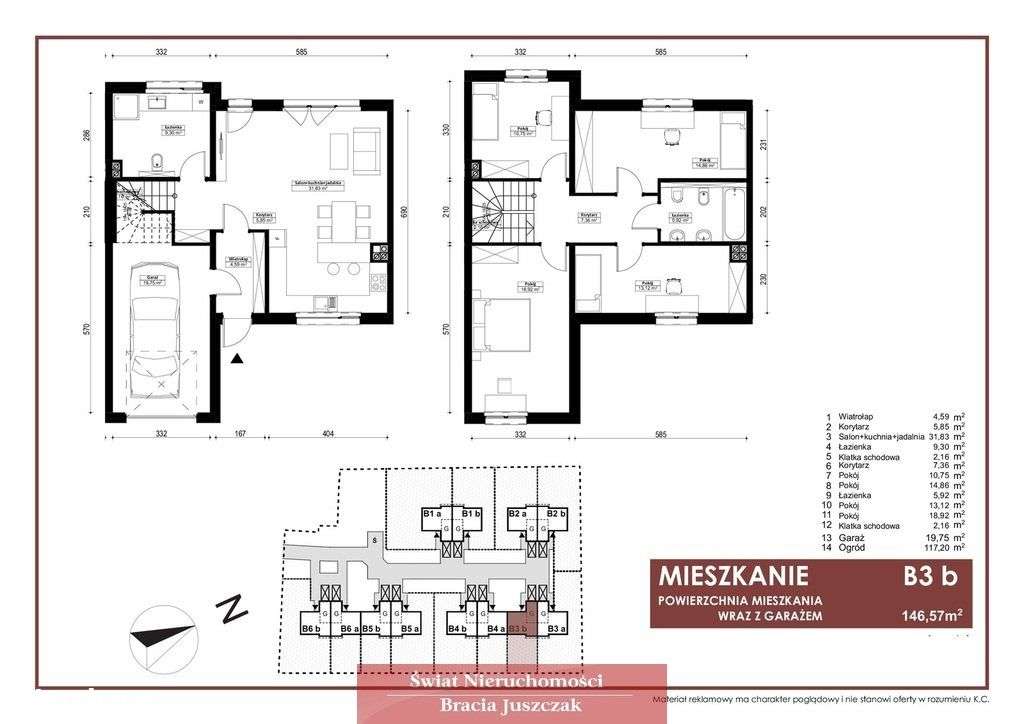 Gotowy segment; 5 pokoi;pompa ciepła; ogród 117 m2 - Pełny obrazek: 5/7