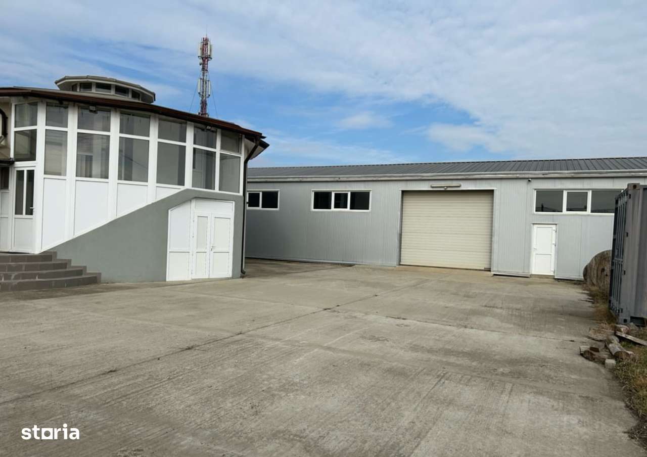 Proprietate industrială cu hală metalică, birouri și teren – Golești - Imagine principală: 1/6