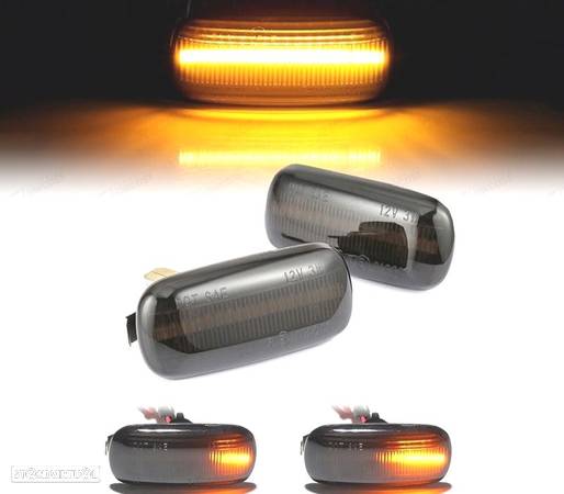 PISCAS LATERAIS LED SMOKE PARA AUDI A4 B6 00-04 A4 B7 11.04-08 - 1