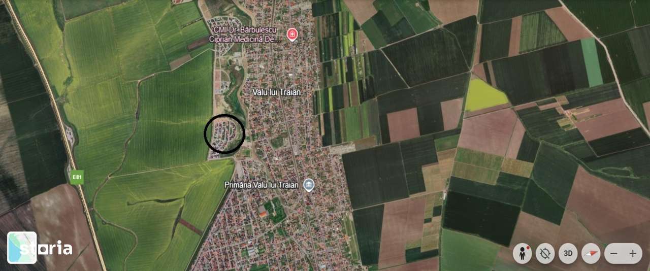 Teren intravilan de construit 372MP Valu lui Traian Comision 0%-5