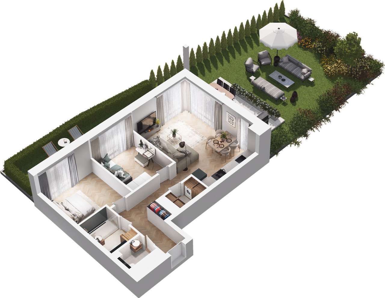 Ville Garden | mieszkanie 3-pok. | A.05 - Pełny obrazek: 5/10