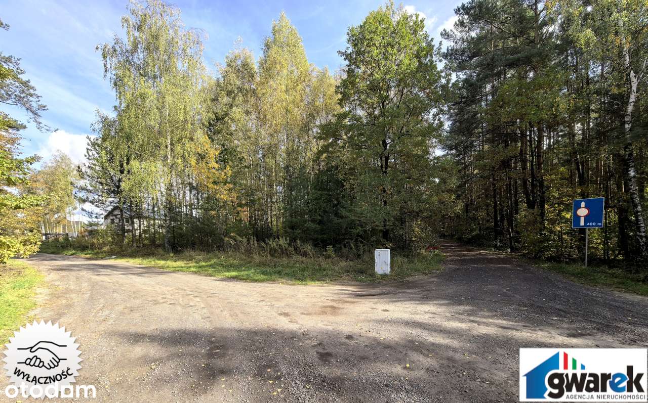 Działki, Działka budowlana pod lasem w dzielnicy Zawiercia, Kromołów.-4