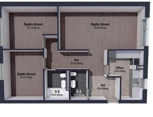 Apartament 3 camere, semidecomandat, 87 MP, zona facultatii de Mecanic