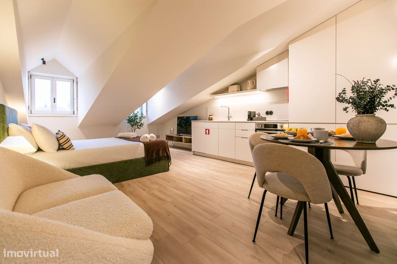 T0 Mobilado e Equipado - Despesas incluídas - Arrendamento Temporário - Grande imagem: 2/8