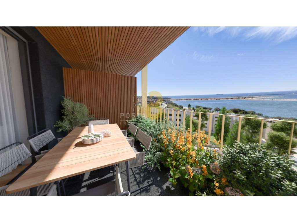Apartamento T2 em piso elevado e com vistas sobre o rio e o mar - Grande imagem: 4/42
