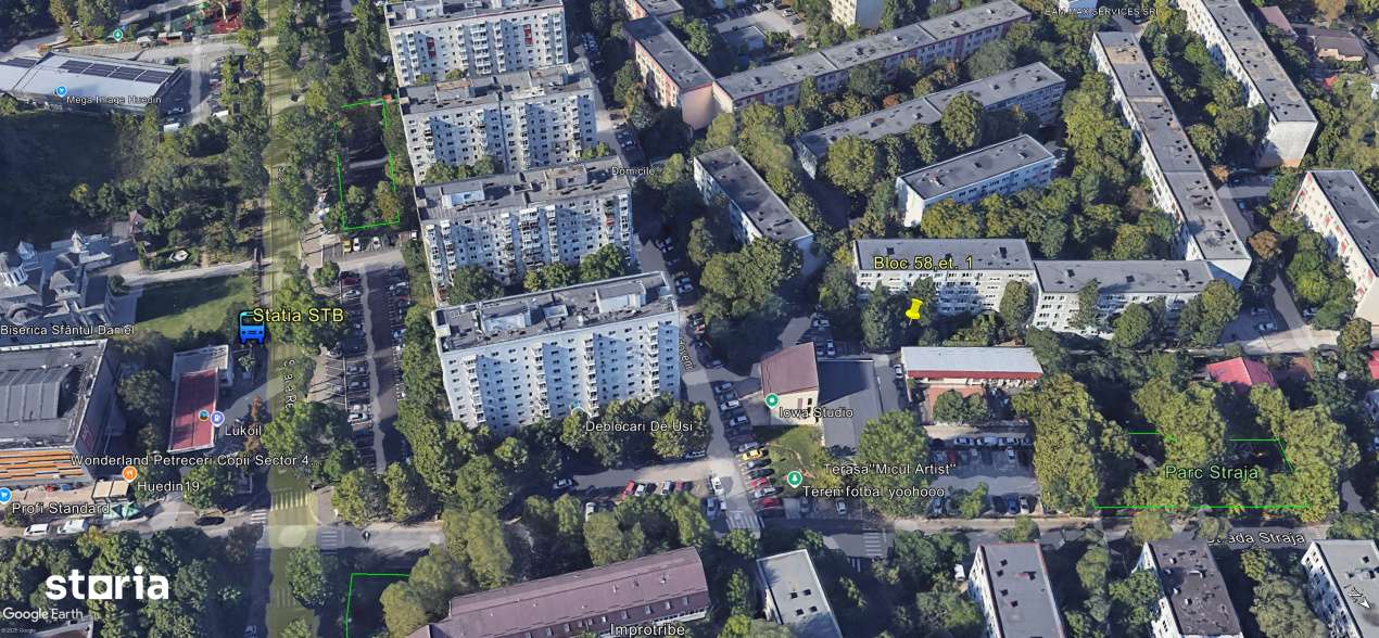 Berceni(Straja) ap. 3 camere,renovat,comision 0%-0