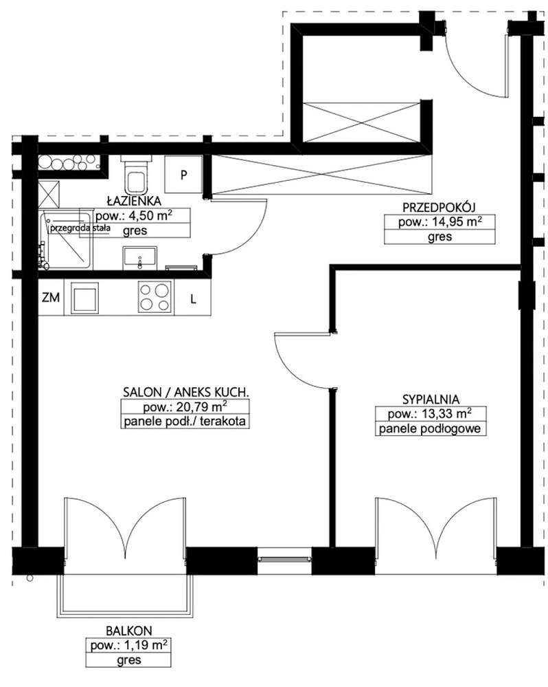 Funkcjonalne 2p|Gotowe, Spokój, cisza| Zielony Wilanów - Pełny obrazek: 4/6