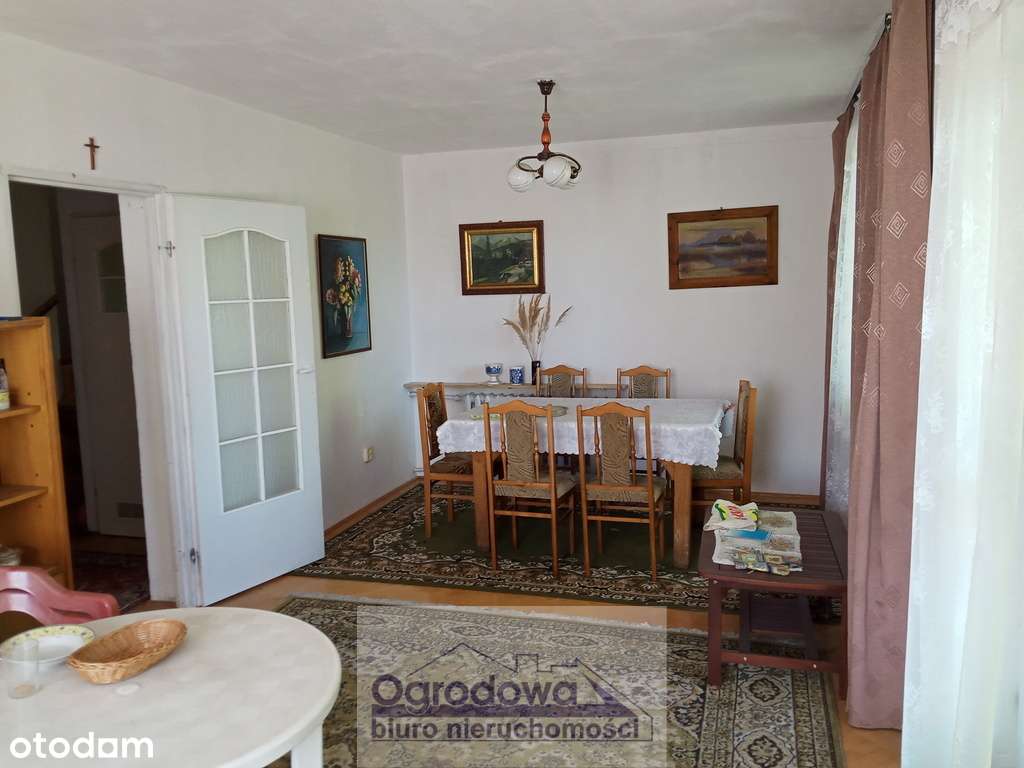 Murowany solidny dom koło Warki, blisko rz. Pilica