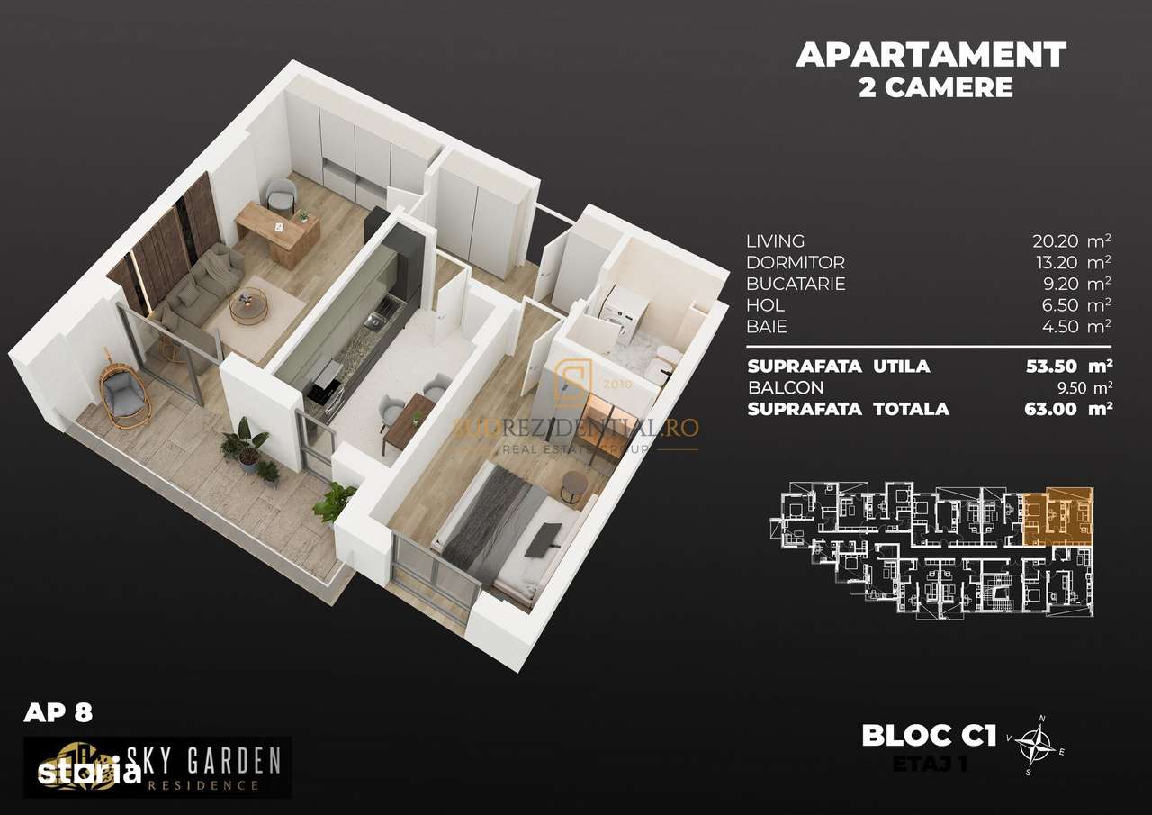 Direct Dezvoltator - Apartament decomandat, 2 camere, acces la metrou - Imagine principală: 5/20