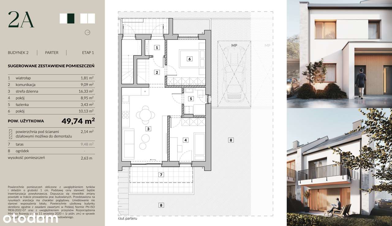Taras z ogródkiem | Zamknięte osiedle | 1 km do centrum Limanowej-7