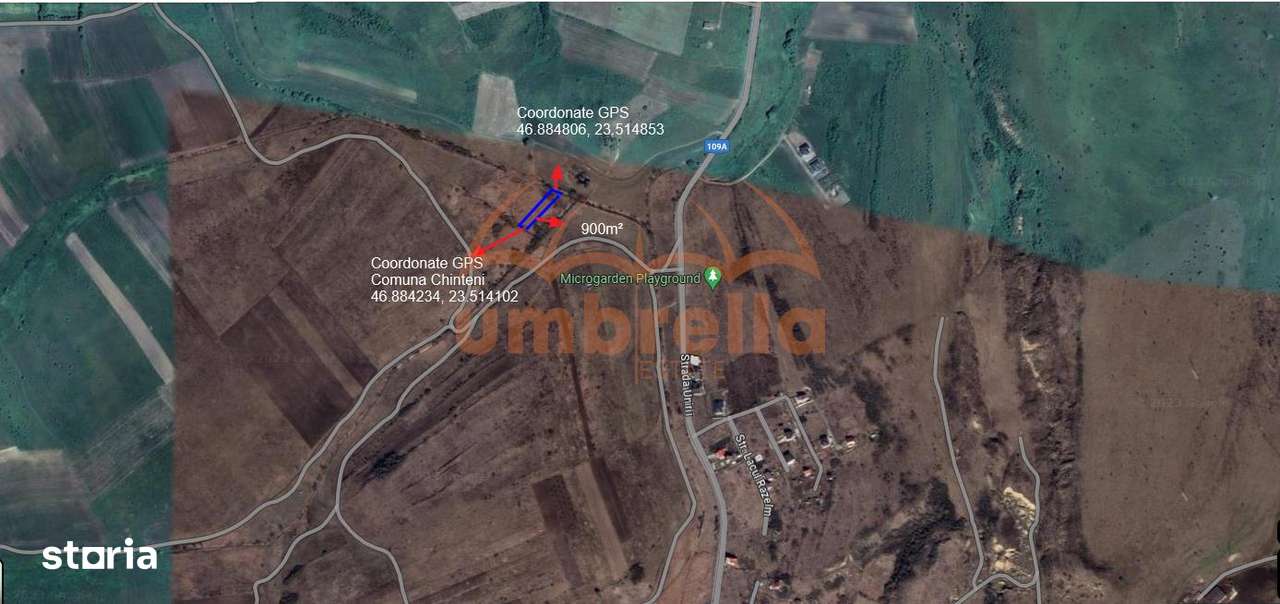 Teren de vanzare extravilan Chinteni 5.200m² - Imagine principală: 4/5