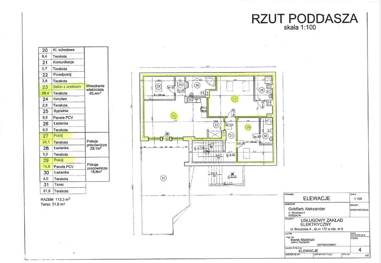DOM + Budynek Mieszkalno-Usługowy – ul. Brzozowa, Koszalin-14