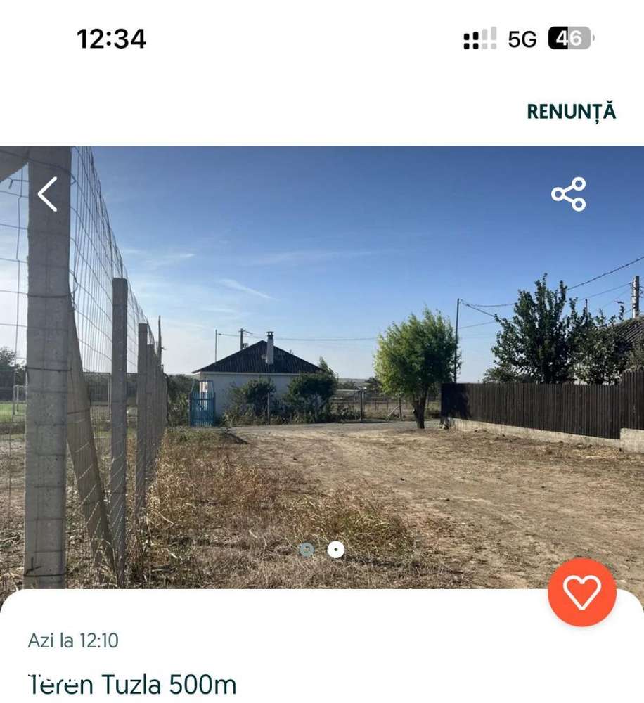 Teren Tuzla intravilan constructii  la 1500m de plaja - Imagine principală: 2/2