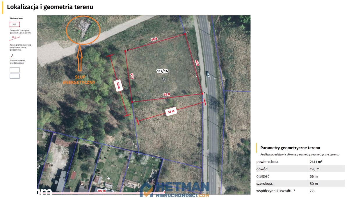 Poznań Umultowo ul. Naramowicka ok. 2500m2