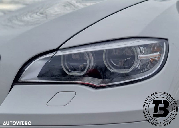 Faruri LED Angel Eyes 3D compatibile cu BMW X6 E71 - 12