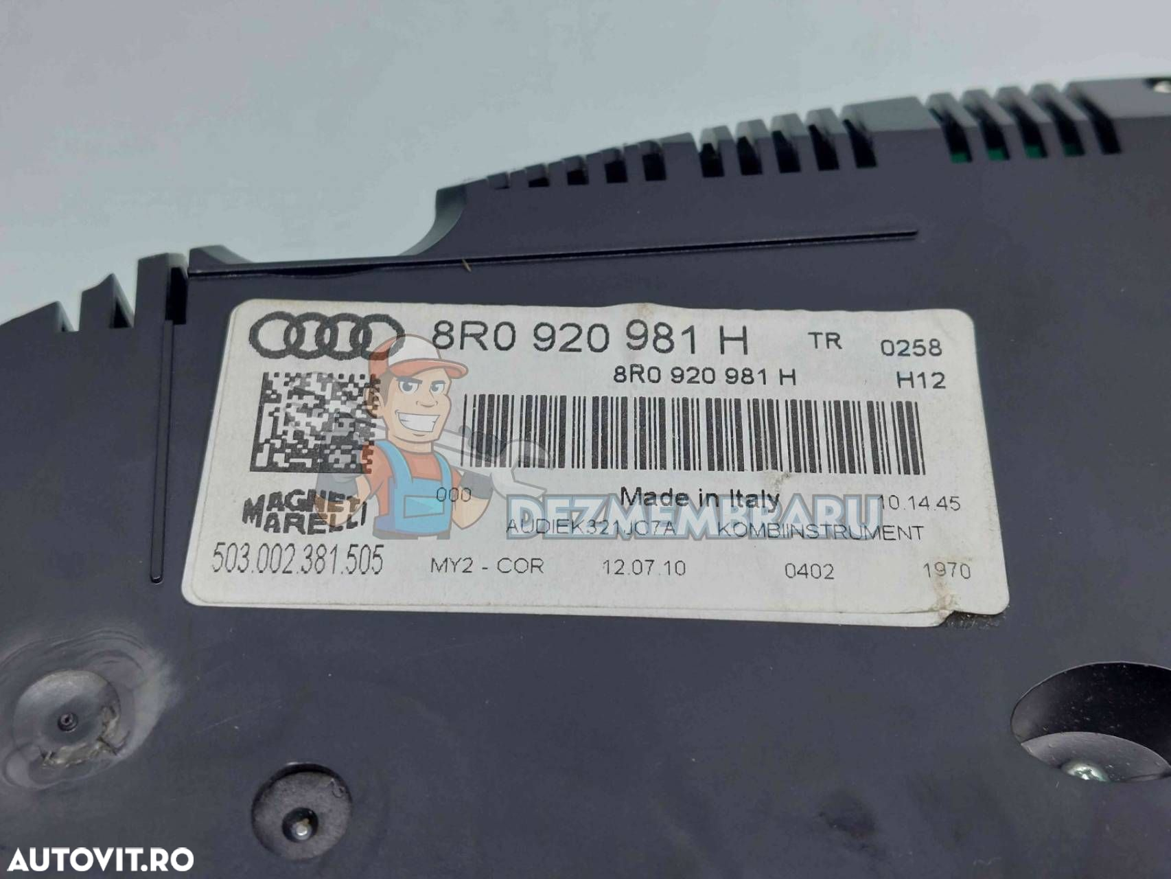 Ceas bord Audi Q5 (8RB) [Fabr 2008-2016] 8R0920981H - 4