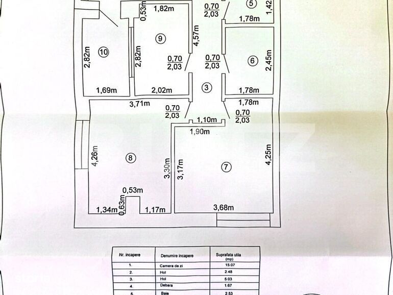 Apartament de 3 camere, 65 mp, etaj intermediar, Buna ziua