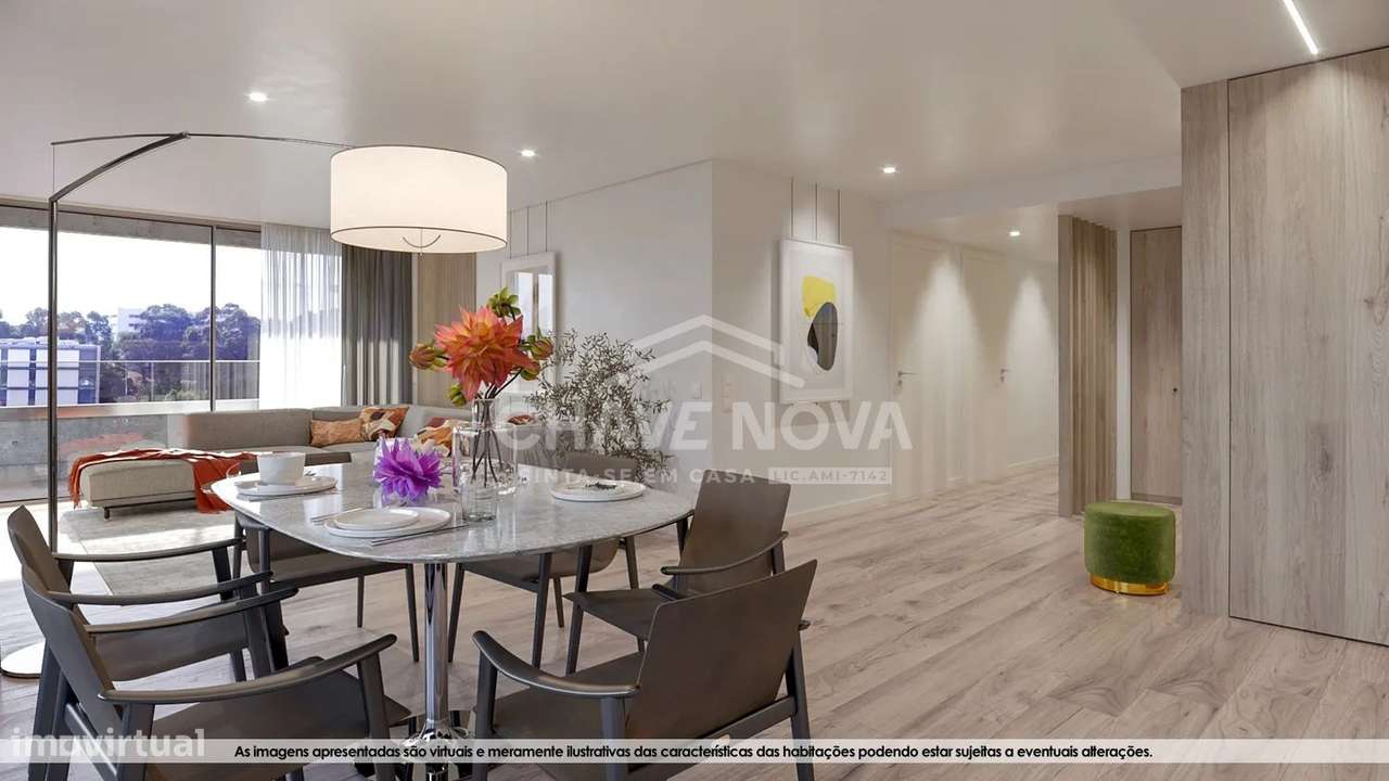 Apartamento T2 Novo c/ Lugar de Garagem em Mafamude (El Corte Inglês) - Grande imagem: 4/27