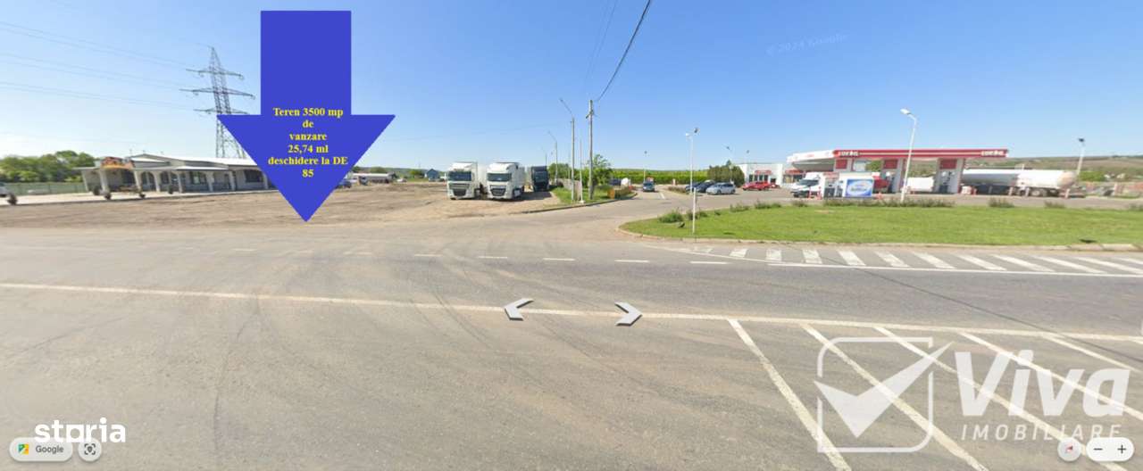 De închiriat teren 3500 MP – Deschidere la DN28 lângă LUKOIL - Imagine principală: 4/4