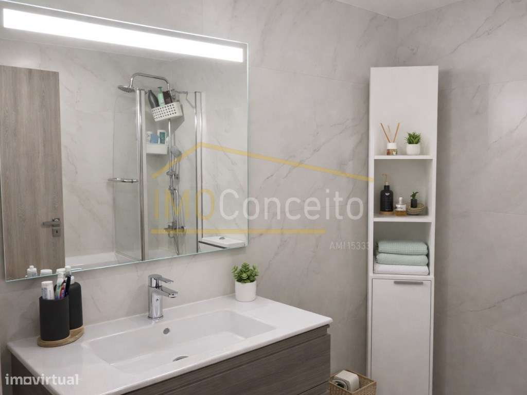 Apartamento T2 como Novo | TERRAÇO COM CHURRASQUEIRA - GARAGEM | Ex...-12