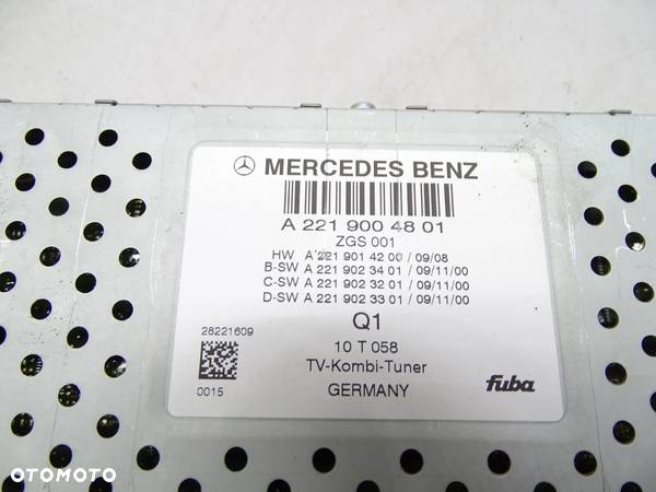 Mercedes W221 modul tuner tv 2219004801 - 5