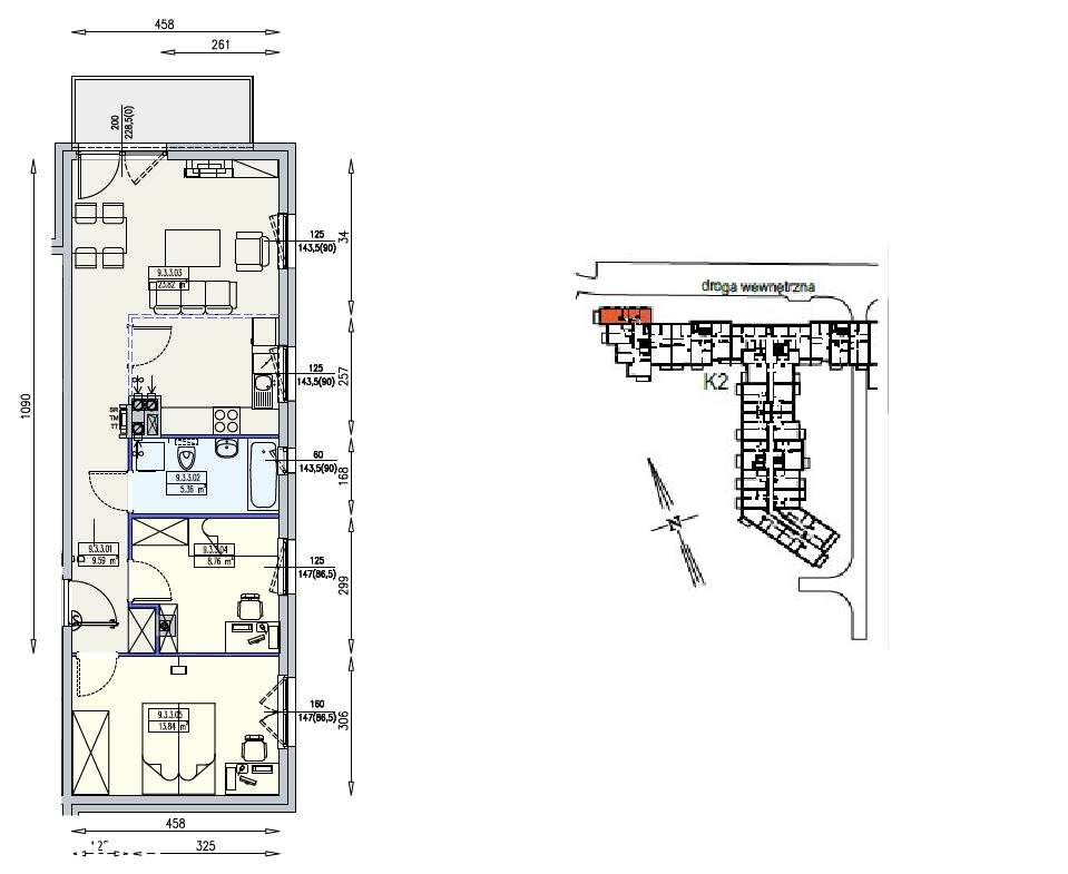 Południk 17, 3 pok. Odbiór 03.2026, parking w cenie, harmonogram 20/80 - Pełny obrazek: 4/8