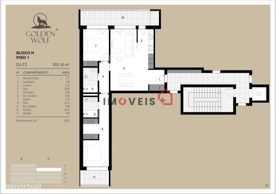 Apartamento T2 - Golden Wolf  - Telheiro, Leiria - Grande imagem: 3/24