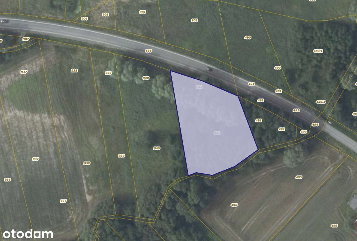 Działka 941 w miejscowości Trąbki - Pełny obrazek: 1/2