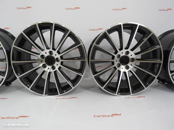 Jantes Look Mercedes Turbine 18 " x 7.5 + 8.5j et45 5x112 Pretas e polido - 2