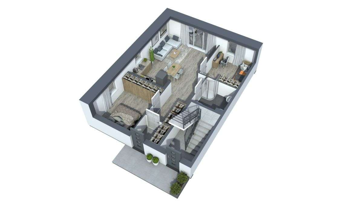 II Etap | 3 pokoje 2 miejsca parkingowe + Ogród-3